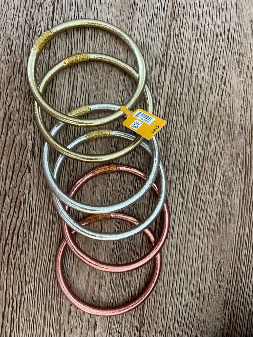 BuDhaGirl set of 6 bangles in mixed colors. New with tags. Smoke free home